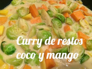 Curry de restos coco y mango
