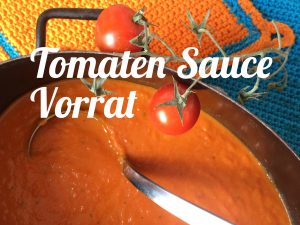 Tomaten Sauce Vorrat