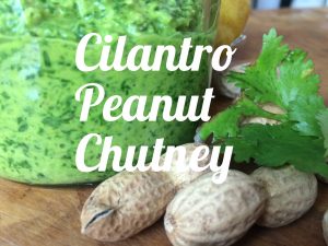 Cilantro peanut chutney