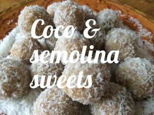 Coco semolina sweets
