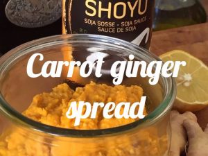 Carrot ginger spread